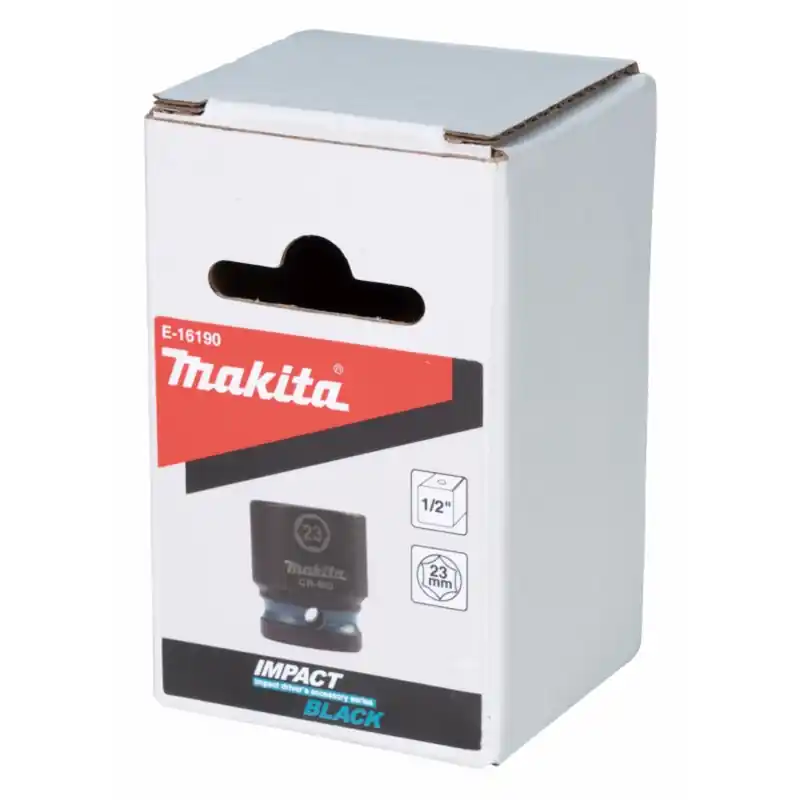 Top-Angebot Makita E-16190 Steckschlüssel 1/2", Vierkant, IMPACT BLACK, 23mm